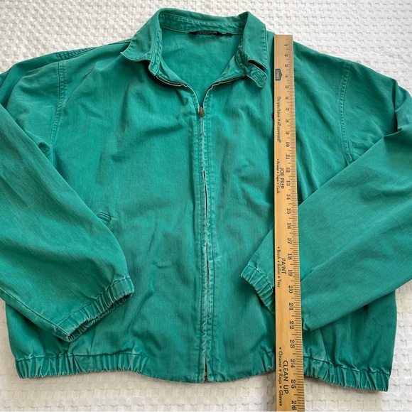 Vintage Polo Ralph Lauren USA Bomber Jacket XL Mens Teal Green Preppy - Picture 8 of 11